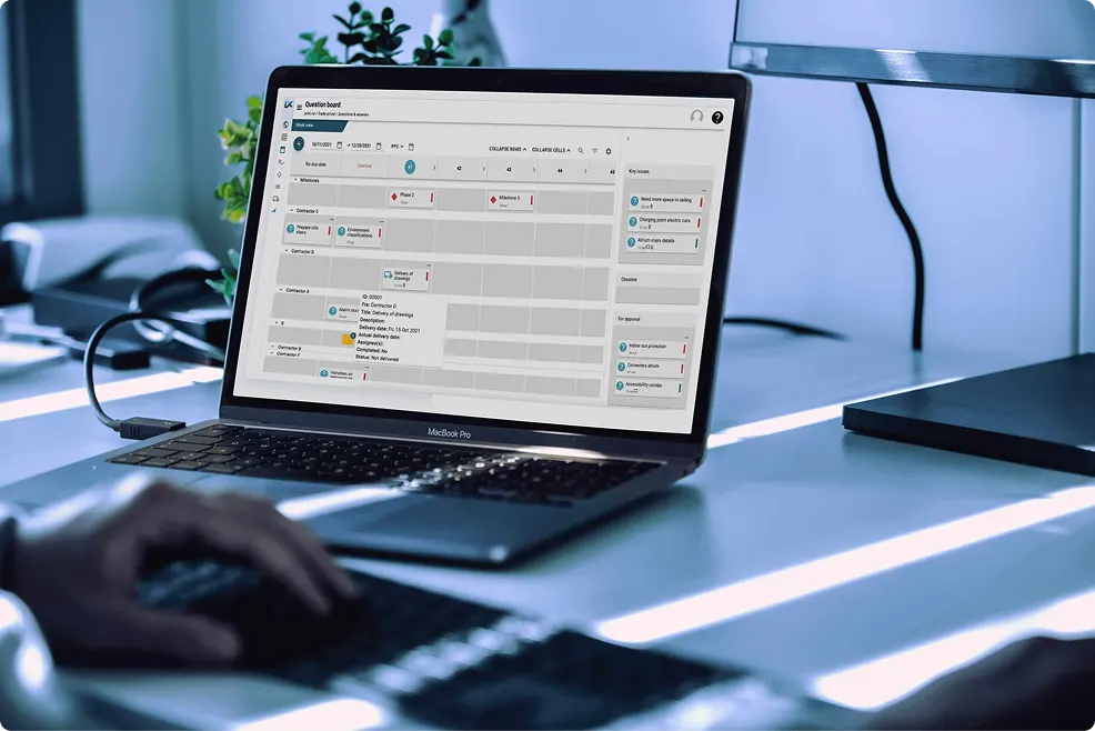 prosjektsamarbeid bygg programvare