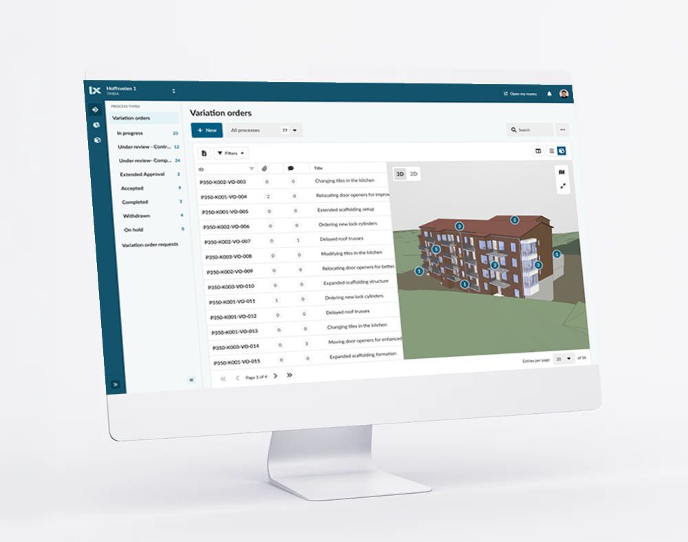 Change management in Interaxo Project