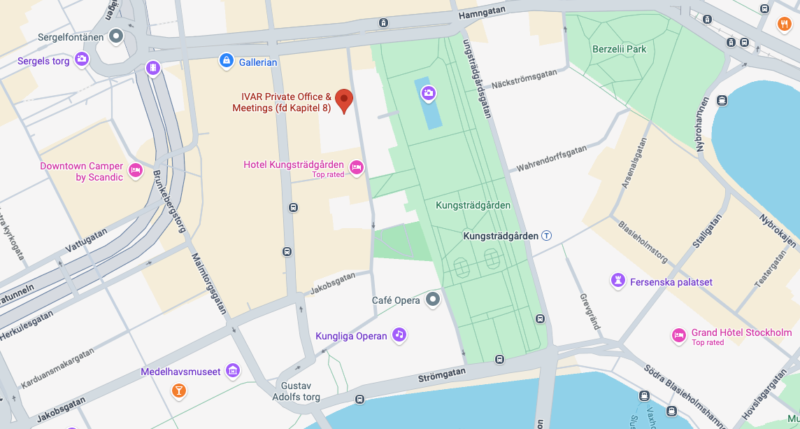 IVAR Stockholm på Google Maps